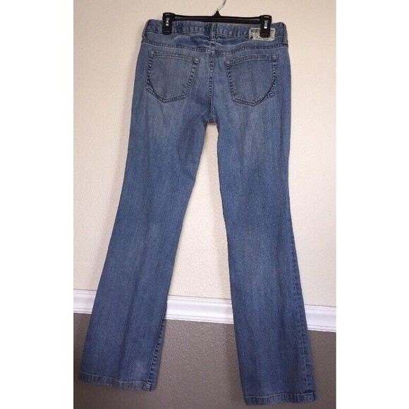 Converse One Star Womens Jeans 6 30x32 Cotton Spandex Blend Blue Worn Distressed - Picture 2 of 12